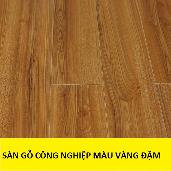 sàn gỗ công nghiệp màu vàng đậm