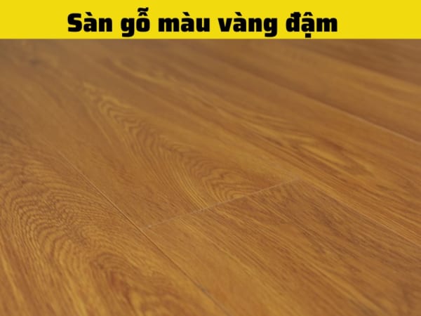 sàn gỗ màu vàng đậm
