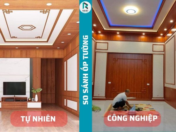 So sánh vật liệu ốp tường trang trí nội thất