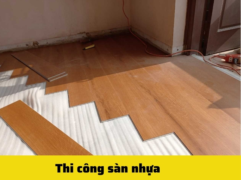 Lắp đặt sàn nhựa hèm khóa