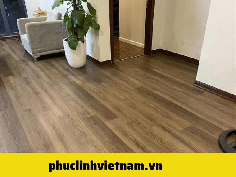 sàn nhựa màu óc chó