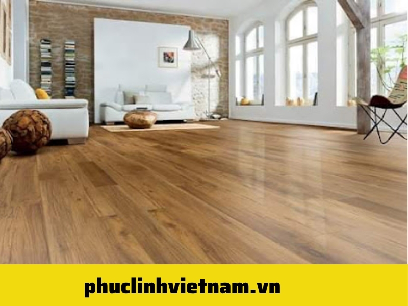 sàn nhựa màu vàng nhạt