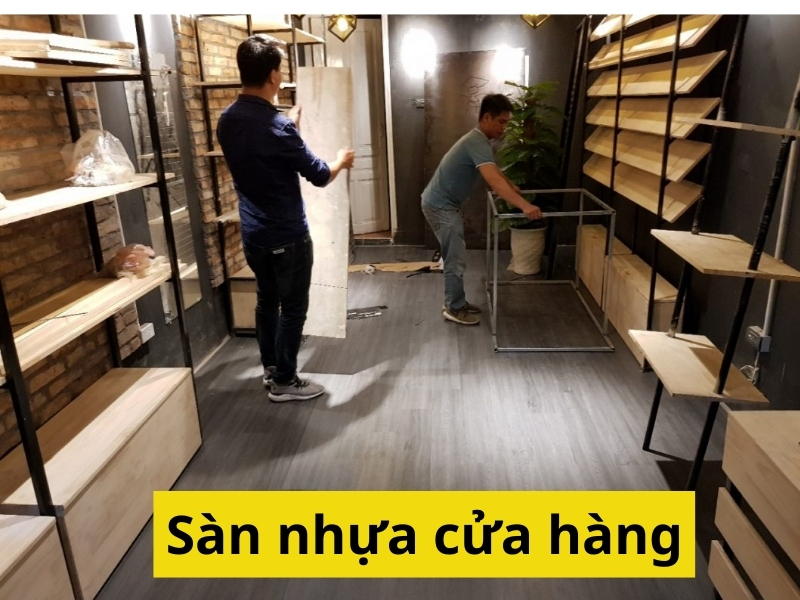 sàn nhựa cho cửa hàng