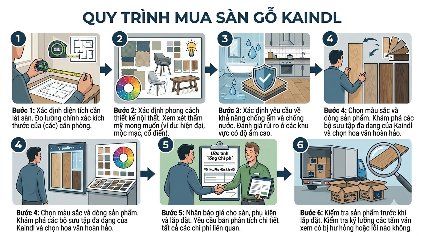 Quy Trình Mua Sàn Gỗ