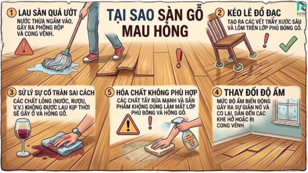 Cách vệ sinh sàn gỗ