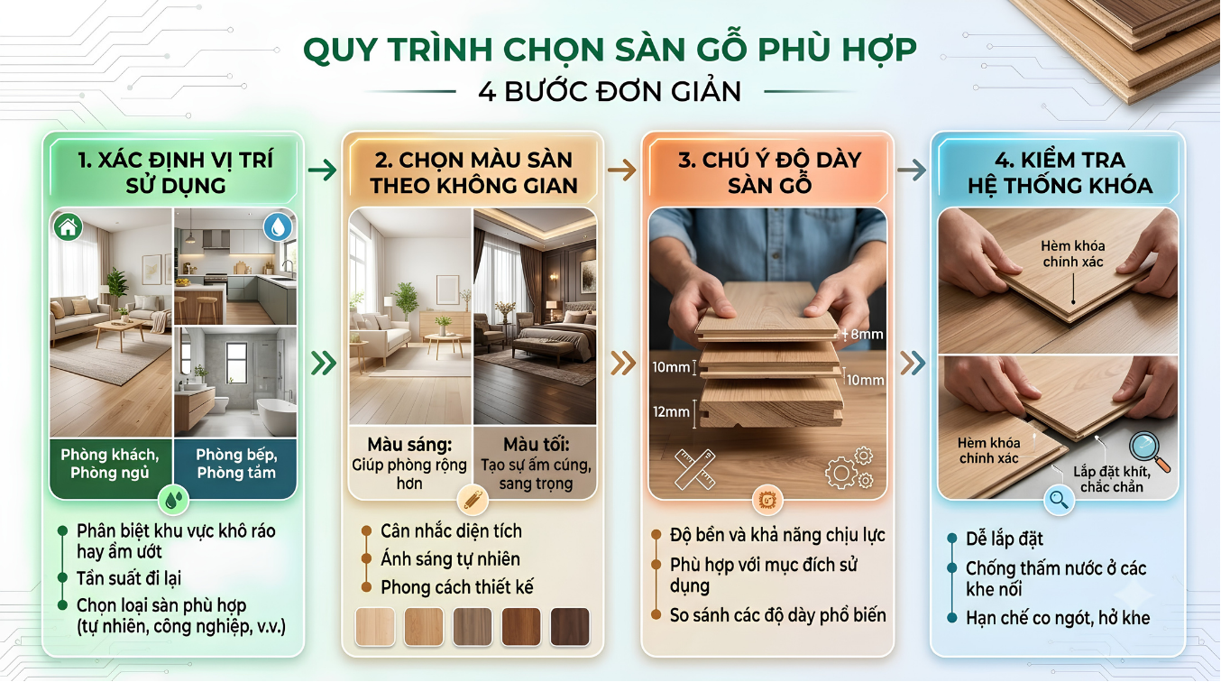 Quy trình chọn mua sàn gỗ Malaysia