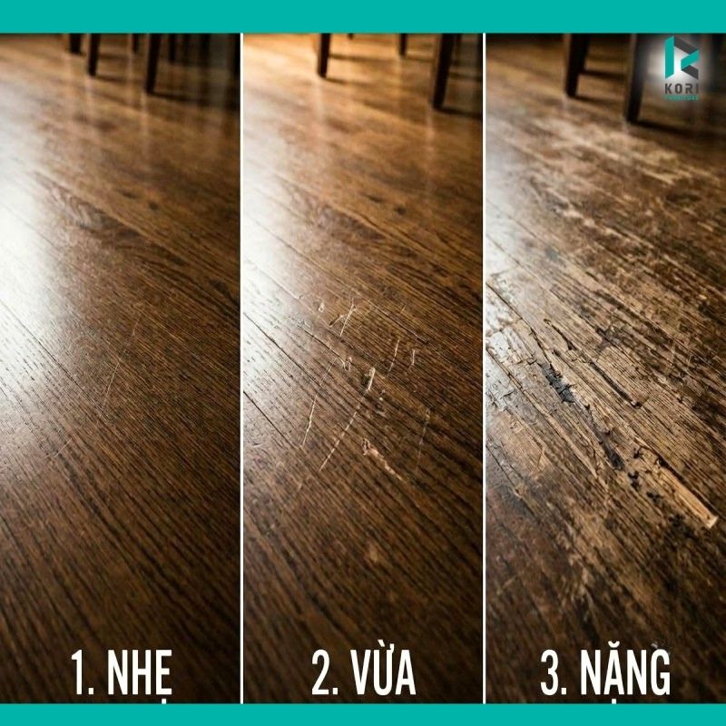 Các mức độ trầy xước của sàn gỗ