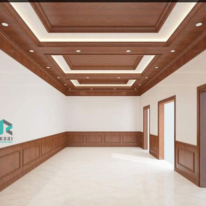 Kết hợp tấm nhựa ốp tường với sơn tường 