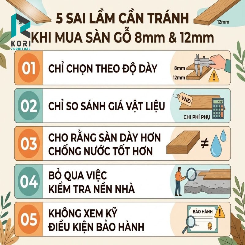 Lưu ý khi mua sàn gỗ công nghiệp Hàn Quốc